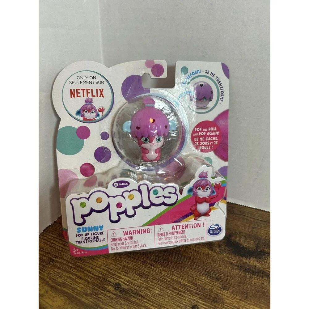 Netflix Popples Sunny Transforming Pop Up Figure Spin Master NIP Toy Collectible